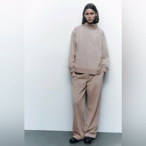 Zara co ord set dusty pink color S-M size used.